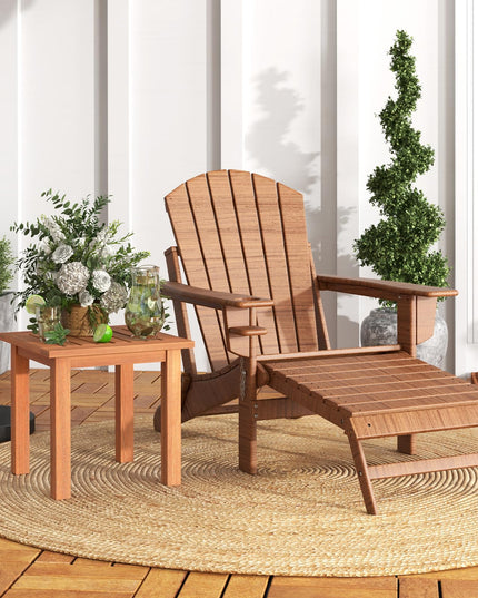 Giantex Hardwood Outdoor Side Table