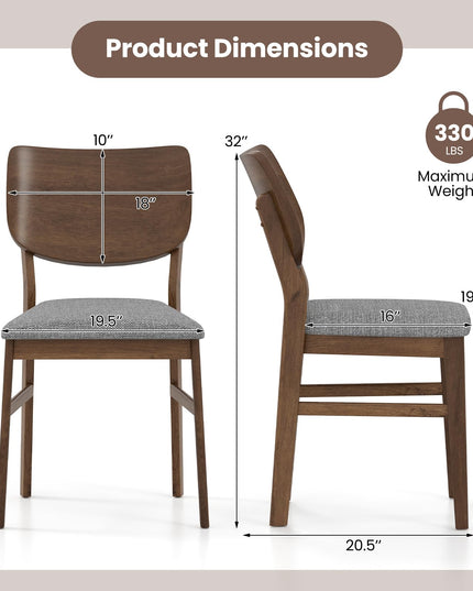 Giantex Wooden Dining Chairs Set
