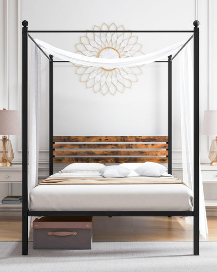 Giantex Metal Canopy Bed Frame