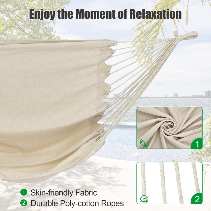 Heavy-Duty Powder-Coated Steel Stand with Hanging Swing Chair