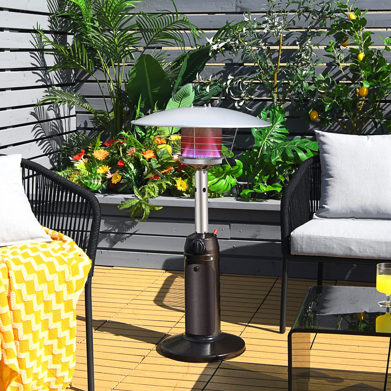 Giantex Portable Patio Tabletop Heater, 11,000 BTU Outdoor Propane Gas Table Top Heater