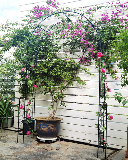Giantex Garden Arch Trellis - 7.9 ft Metal Arbor Pergola