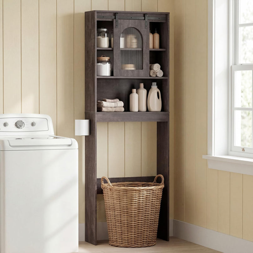 Giantex Over The Toilet Storage Cabinet for Bathroom Laundry