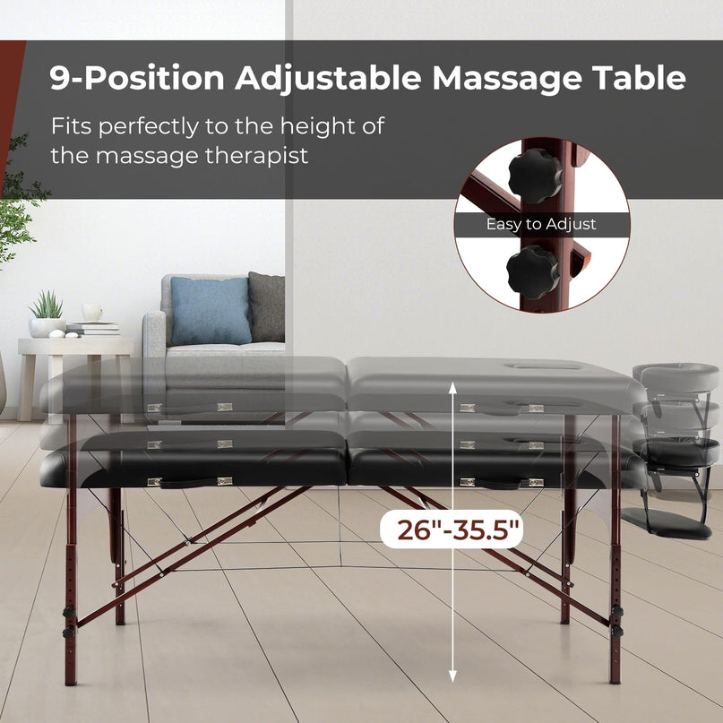 Portable Massage Table 84 Inch - Giantex
