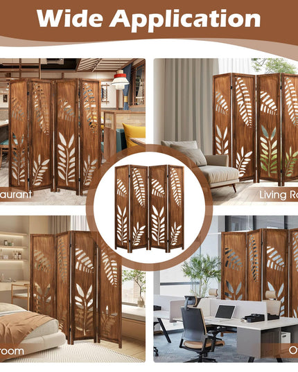 Giantex Boho Rustic Room Divider for Living Room Bedroom