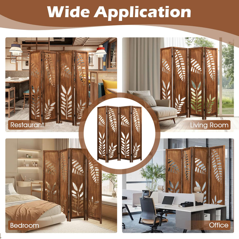 Giantex Boho Rustic Room Divider for Living Room Bedroom