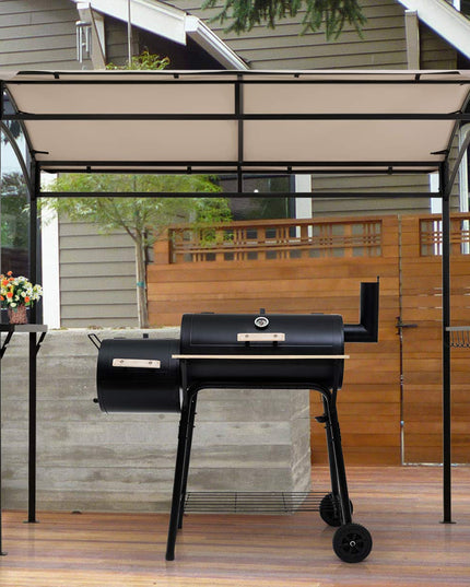 Giantex 7x4.4ft Grill Gazebo, Patio Outdoor Backyard BBQ Canopy Shelter