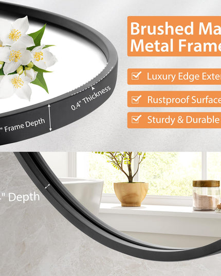 CHARMAID Wall Mirror for Bathroom