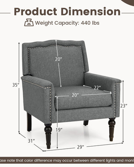 Giantex Mid-Century Modern Accent Chair