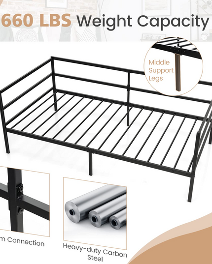 Giantex Twin Size Metal Daybed Frame