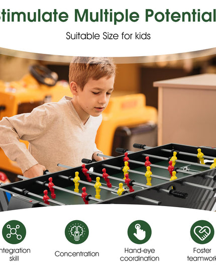Giantex 4-in-1 Multi Game Table, 49 Inch Combination Game Tables with Adult Size Foosball Table