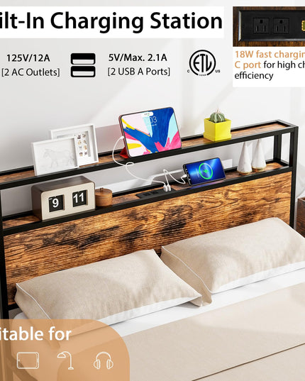 Giantex Full Size Bed Frame