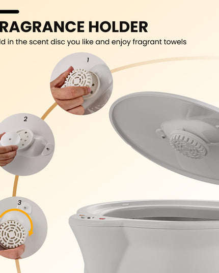 Giantex Towel Warmer Bucket 20L, Bathroom Towel Heater with Lid