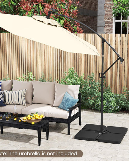 Giantex 225 lbs Fillable Patio Offset Umbrella Base