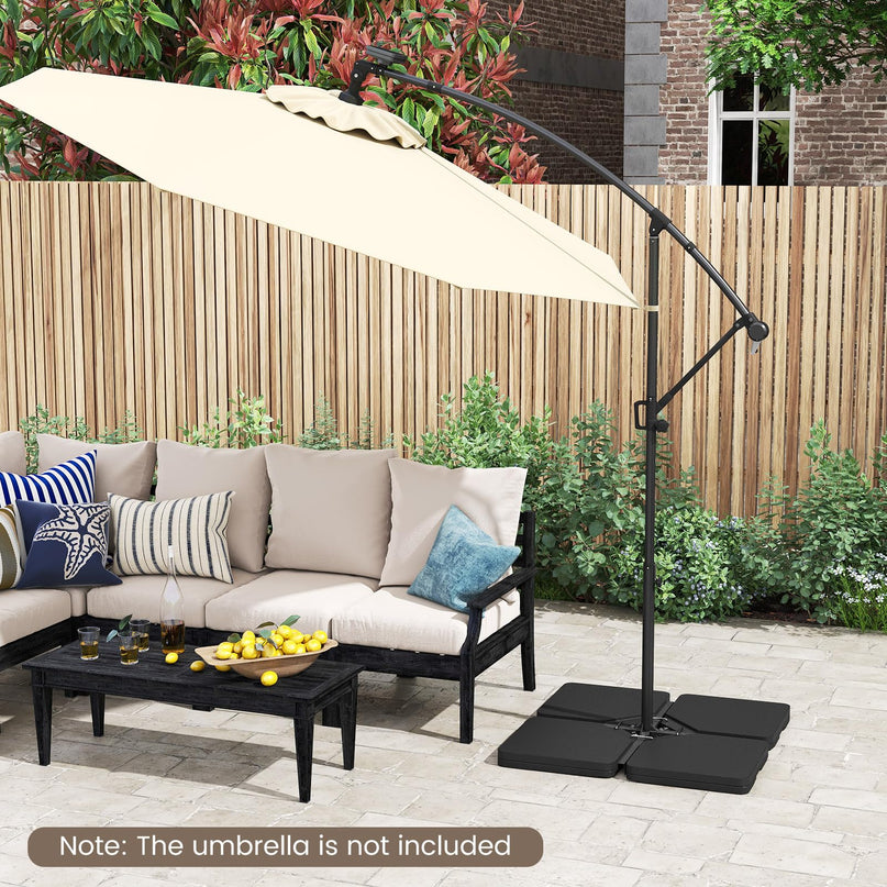 Giantex 225 lbs Fillable Patio Offset Umbrella Base