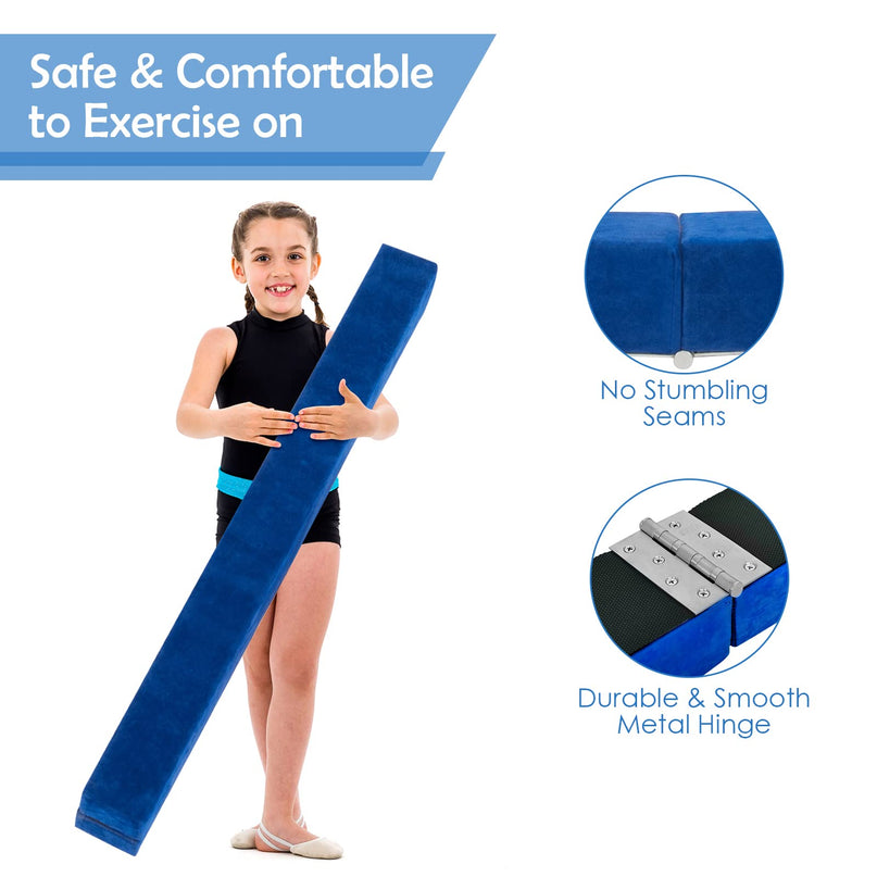 Giantex 7FT Folding Floor Balance Beam for Girls