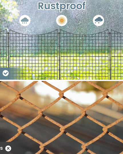 Giantex Decorative Garden Fence 5 Pack (39''(H) x 14.3ft (L))
