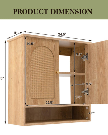 Giantex Medicine Cabinet,Over Toilet Storage Cabinet