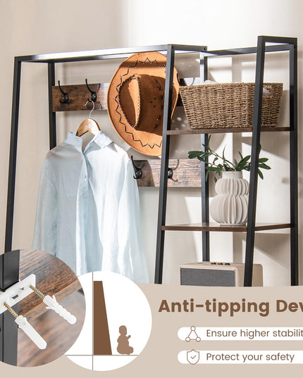 Giantex Coat Rack with Shoe Bench