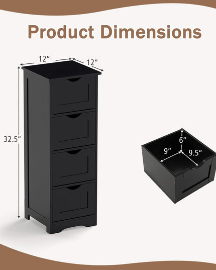 Giantex 32.5” Bathroom Storage Cabinet for Entryway Living Room