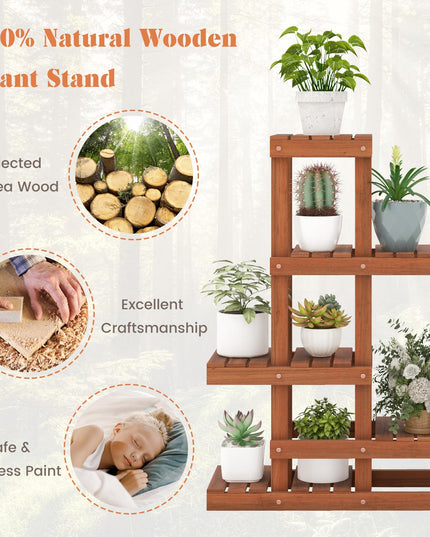 Giantex 6 Tier Wood Plant Stand
