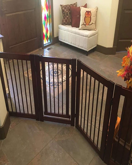 30" Configurable Folding 4 Panel Wood Fence