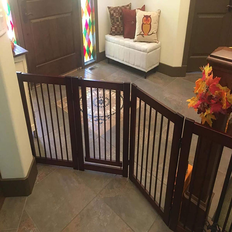 30" Configurable Folding 4 Panel Wood Fence