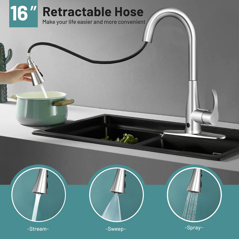 Giantex 304 Stainless Steel Touchless Kitchen Faucet