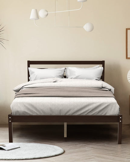 Giantex Wood Platform Bed Frame No Spring Needed Bed Mattress Foundation
