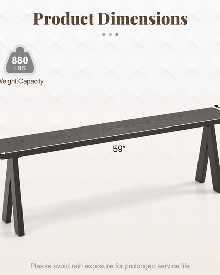 Giantex Outdoor Patio Bench for 4-6 Person