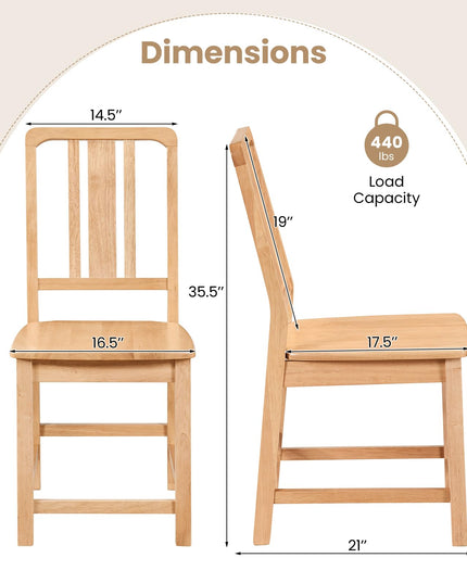 Giantex Natural Dining Room Chair for Living Room Restaurant