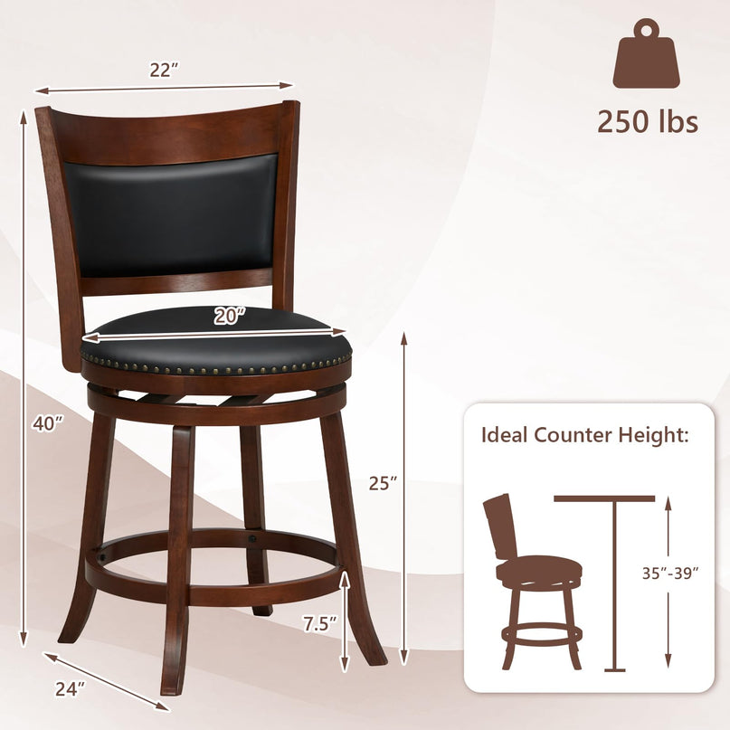 Giantex 25" Bar Stools Set of 4
