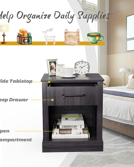 Wooden Sofa Side Table for Bedroom Office Study