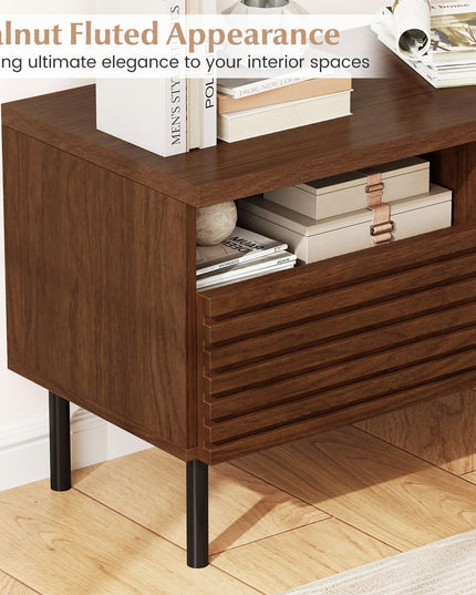 Meuble TV Giantex moderne de style Mid-Century pour téléviseur 40 pouces pour chambre à coucher