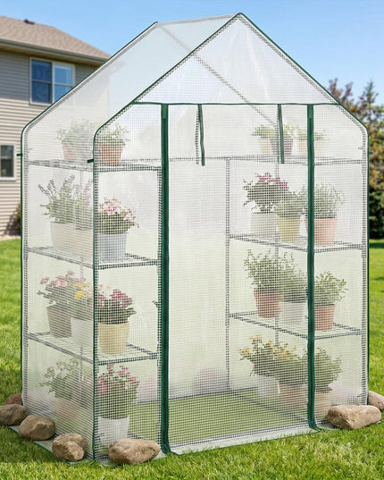 Giantex Portable Plant Garden House Indoor Outdoor Mini Growing House for Herb Flower Succulent