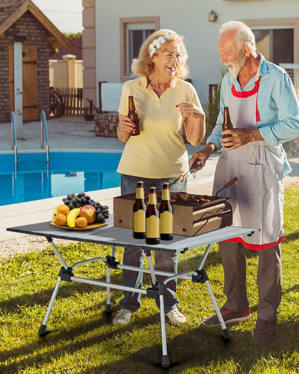 Giantex Folding Camping Table, Heavy-Duty Outdoor Folding Table w/Carry Bag