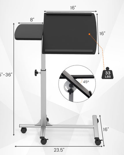 Giantex Mobile Standing Desk