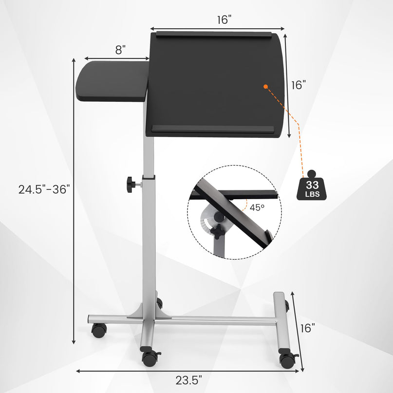 Giantex Mobile Standing Desk