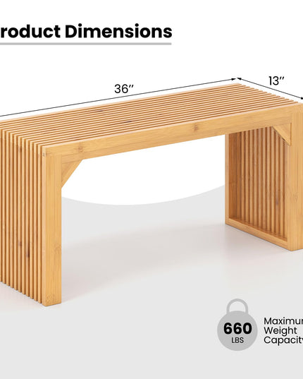 Giantex Modern Kitchen Table Bench for Dining Living Room Bedroom Bathroom Hallway Front Door End of Bed