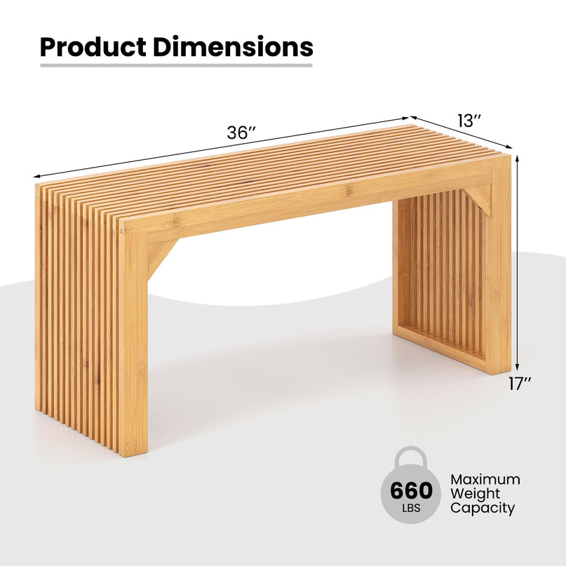 Giantex Modern Kitchen Table Bench for Dining Living Room Bedroom Bathroom Hallway Front Door End of Bed