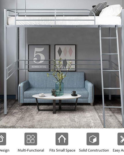 Giantex Heavy Duty Twin Loft Bed with Ladder