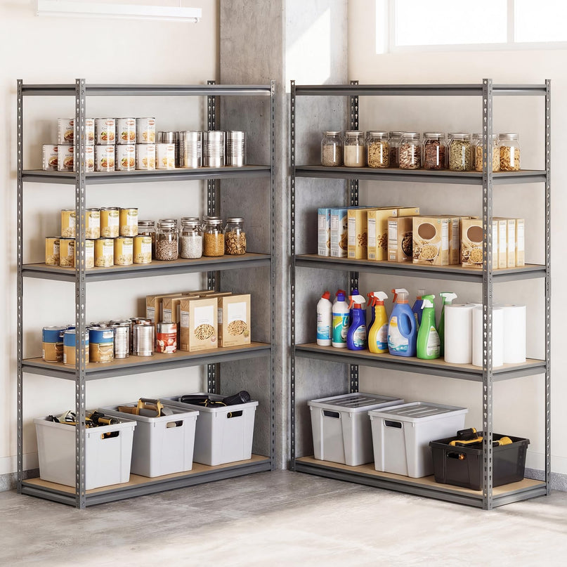 Giantex 5-Tier Metal Storage Shelves(48" x 18" x 72")