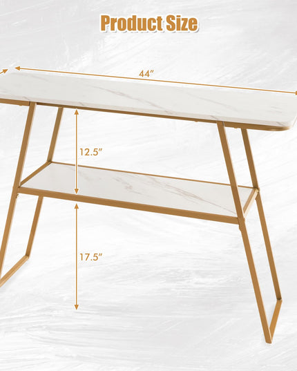 Giantex Console Table with Storage Shelf - 44” Entryway Table