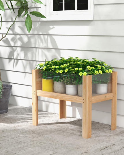 Giantex 30”x18”x24” Raised Garden Bed Elevated Wood Planter Box with Legs