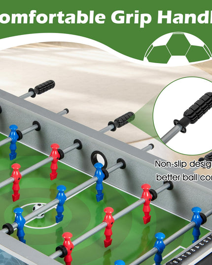 Giantex Foosball Table, 37.5" Foosball Table Adult Size, with 2 Balls, Smooth Handle
