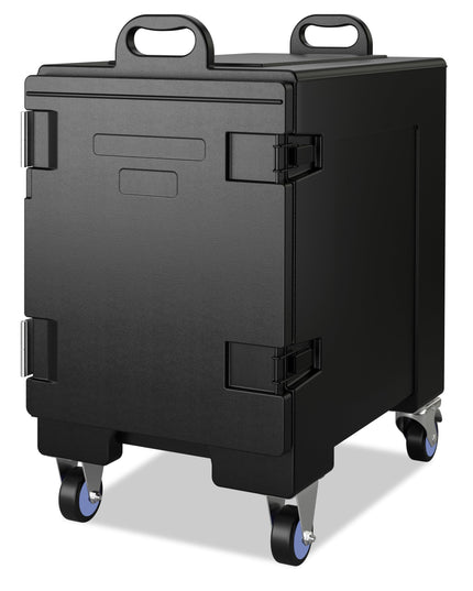 Giantex Insulated Food Pan Carrier with Wheels, 81 Quart Stackable Food Container for 5 Full Size Pans