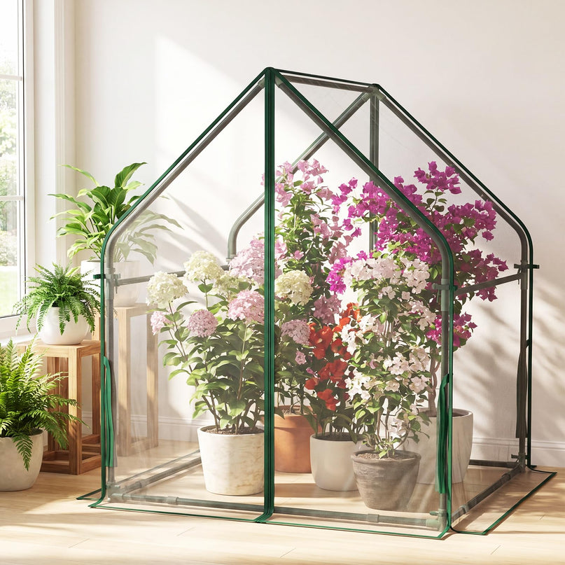 Giantex Mini Greenhouse with Sturdy Metal Frame