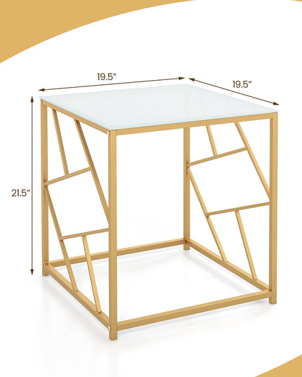 Giantex Gold Side Table