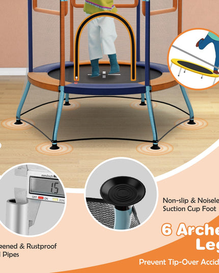 Giantex 48" Toddler Trampoline with Safety Enclosure Net
