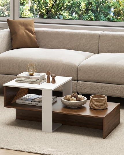 Giantex 31.5" Small Coffee Table with Storage